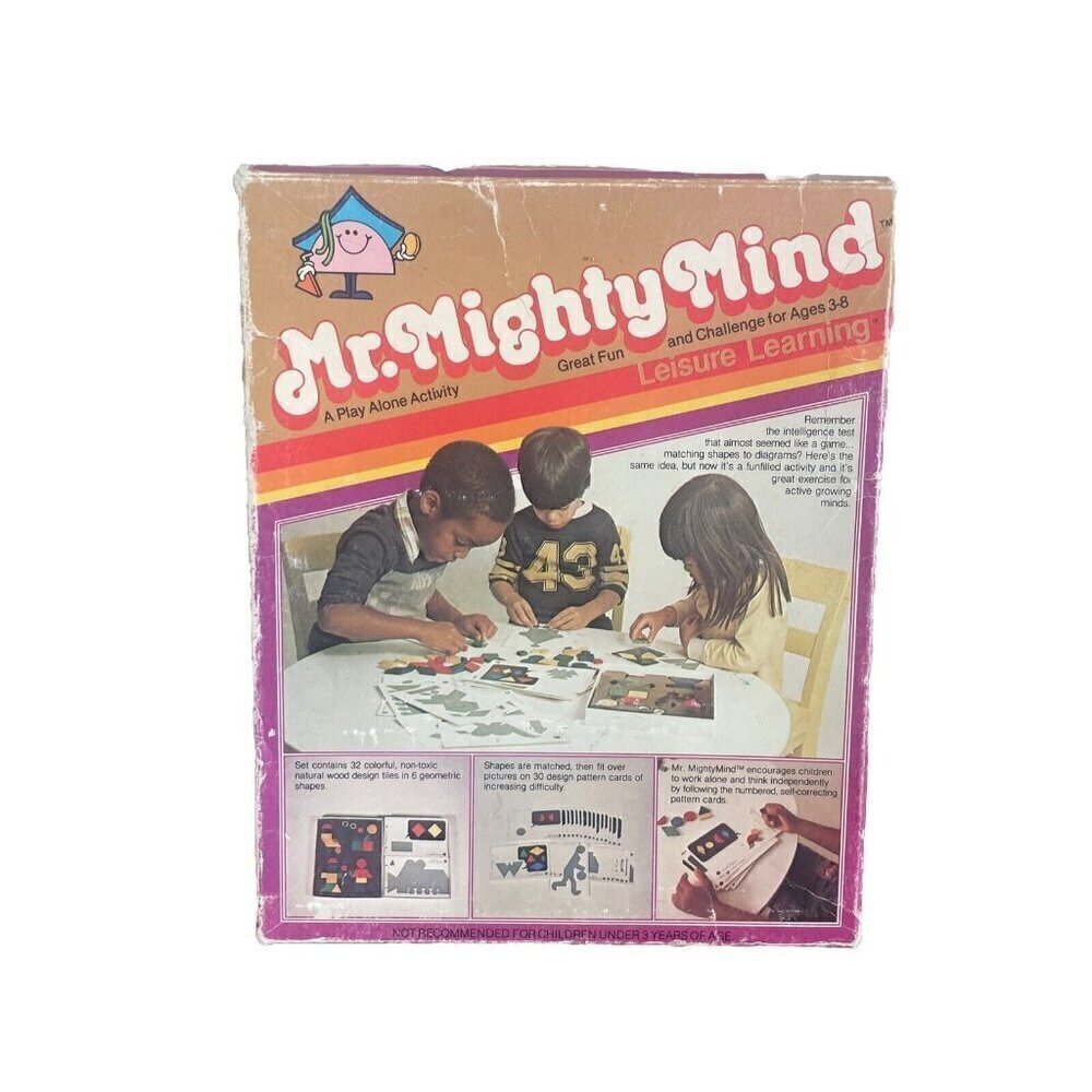 Leisure Learning Mr Super Mind Wood Shapes Educational Activity Set Complete